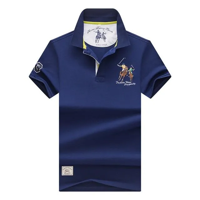 2019 New Arrival brand polo shirt men 3D Embroidery striped long sleeve men polo shirt high quality cotton camisas polo shirt