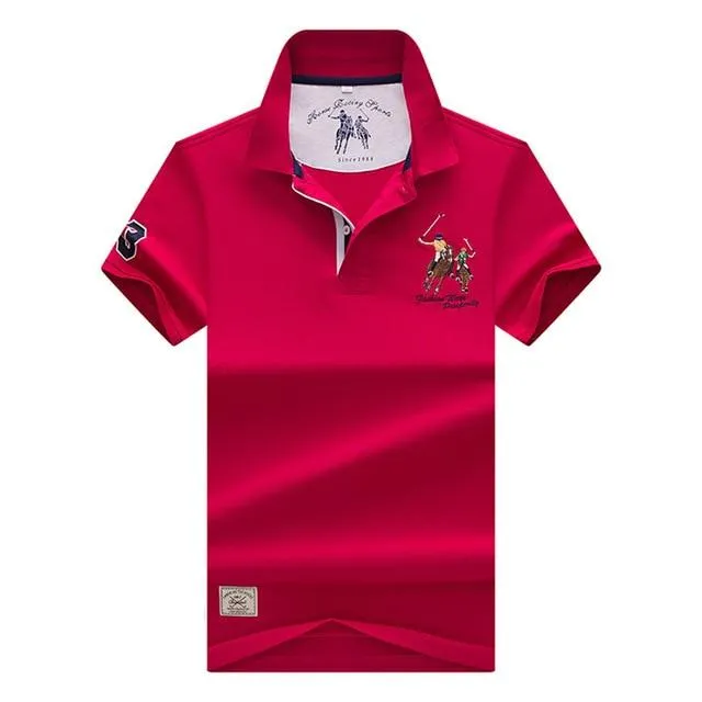 2019 New Arrival brand polo shirt men 3D Embroidery striped long sleeve men polo shirt high quality cotton camisas polo shirt