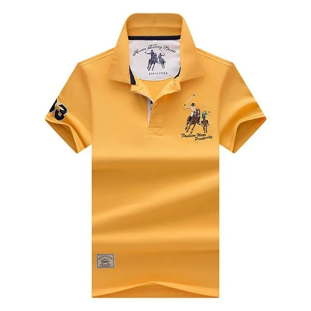 2019 New Arrival brand polo shirt men 3D Embroidery striped long sleeve men polo shirt high quality cotton camisas polo shirt