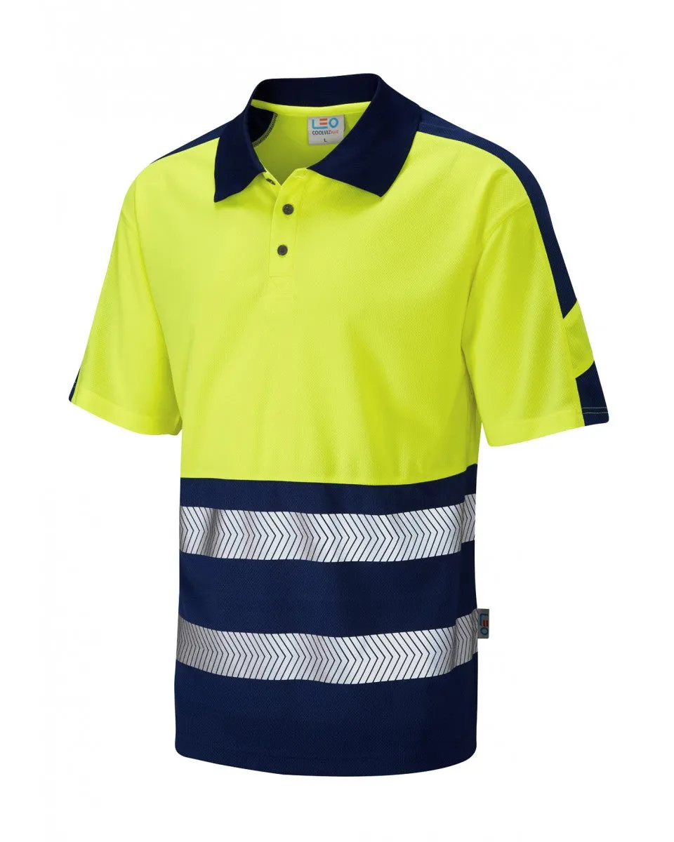 4x Embroidered Workwear Hi-Vis Polo Shirts Bundle