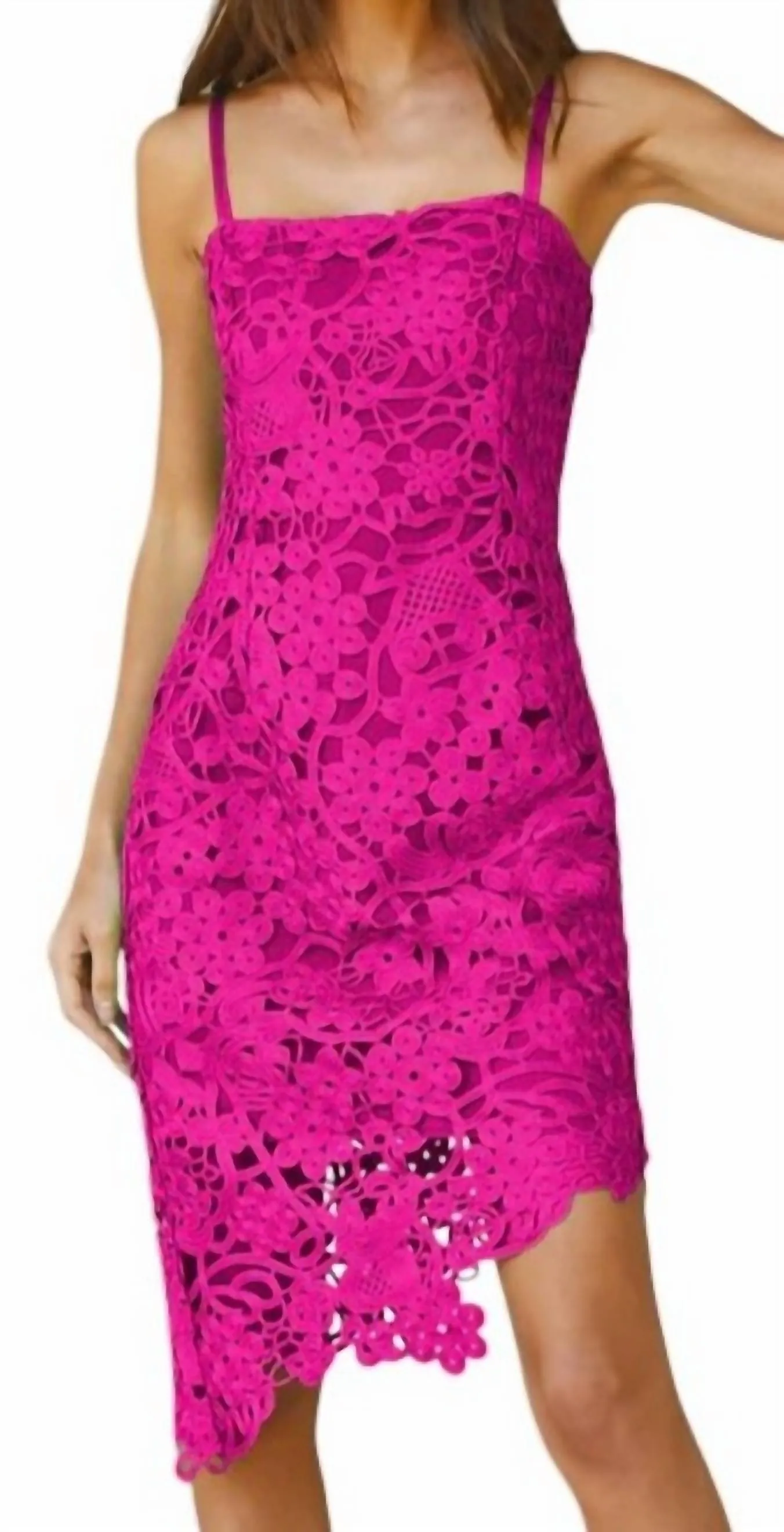 Adelyn Rae - Monica Crochet Lace Dress