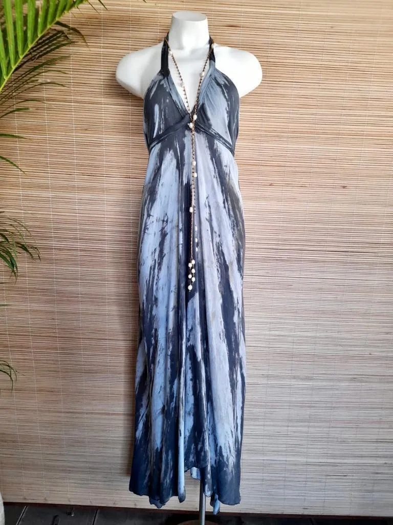 BOHEMIAN LONG DRESS in 9 colors of Tie Dye, Open Back