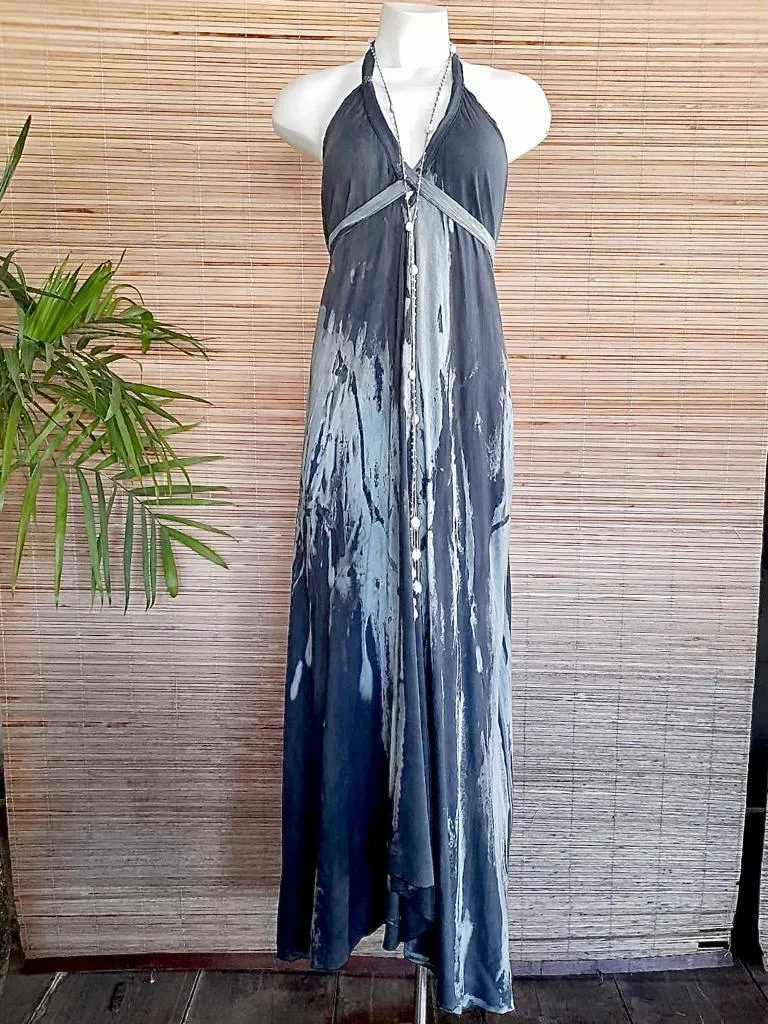 BOHEMIAN LONG DRESS in 9 colors of Tie Dye, Open Back