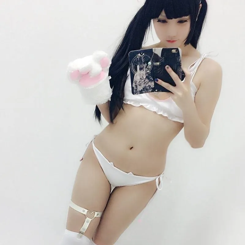 Cat Cosplay Full Lingerie Set