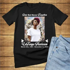 Custom Gone but never forgotten dove garden Memorial T-Shirts and hoodies, funeral t shirts, memorial day t shirt, RIP Shirts, Memorial Gift