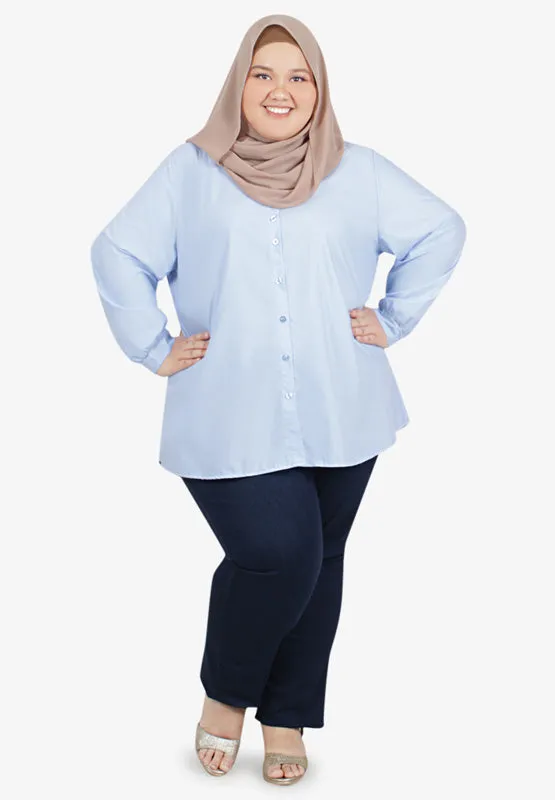 Freida Formal Button Up Shirt - Maroon