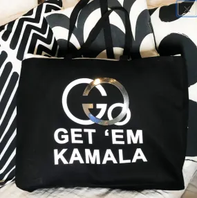 Go Get 'Em KAMALA Tote Bag - Harris Biden -Vice-President