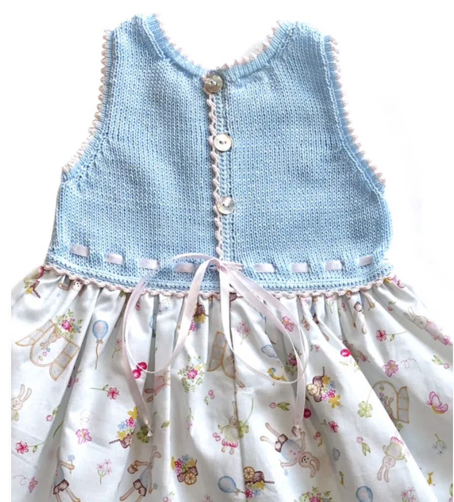 Handmade Baby Easter Dress With Bunnies, Fair Trade