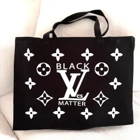 Large Black LiVes Matter Canvas Tote