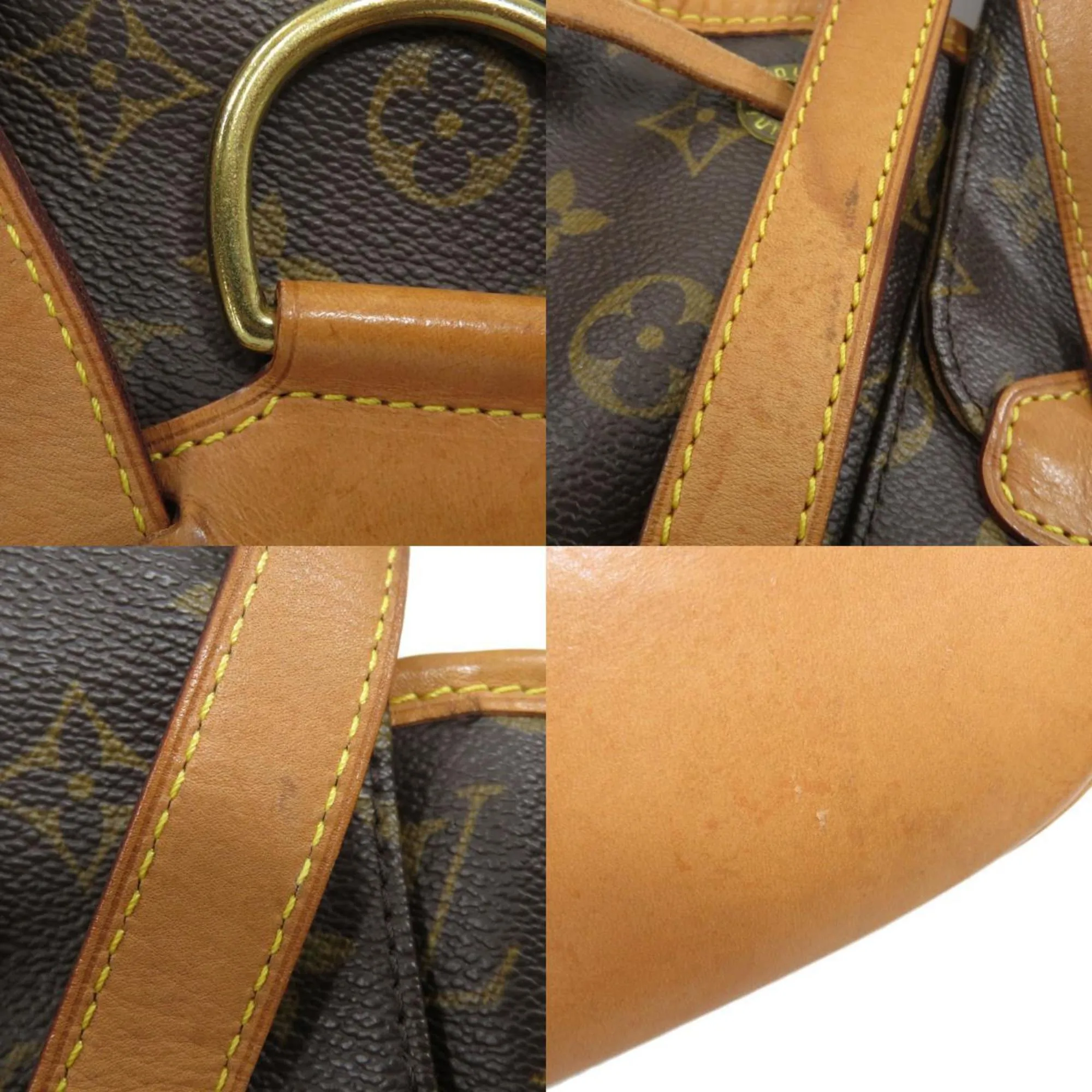 LOUIS VUITTON M51136 Monsuri Middle Monogram Backpack Daypack Canvas