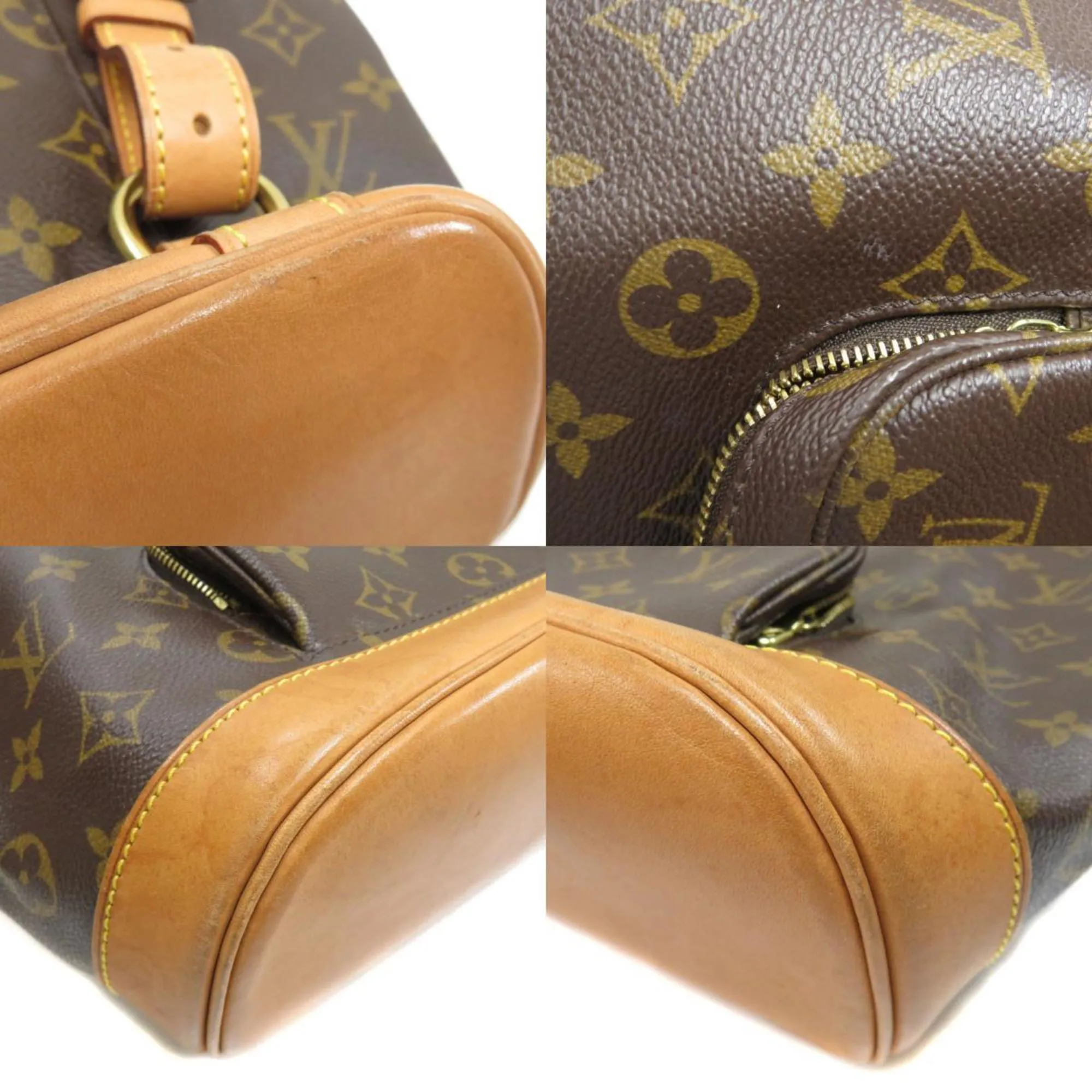 LOUIS VUITTON M51136 Monsuri Middle Monogram Backpack Daypack Canvas