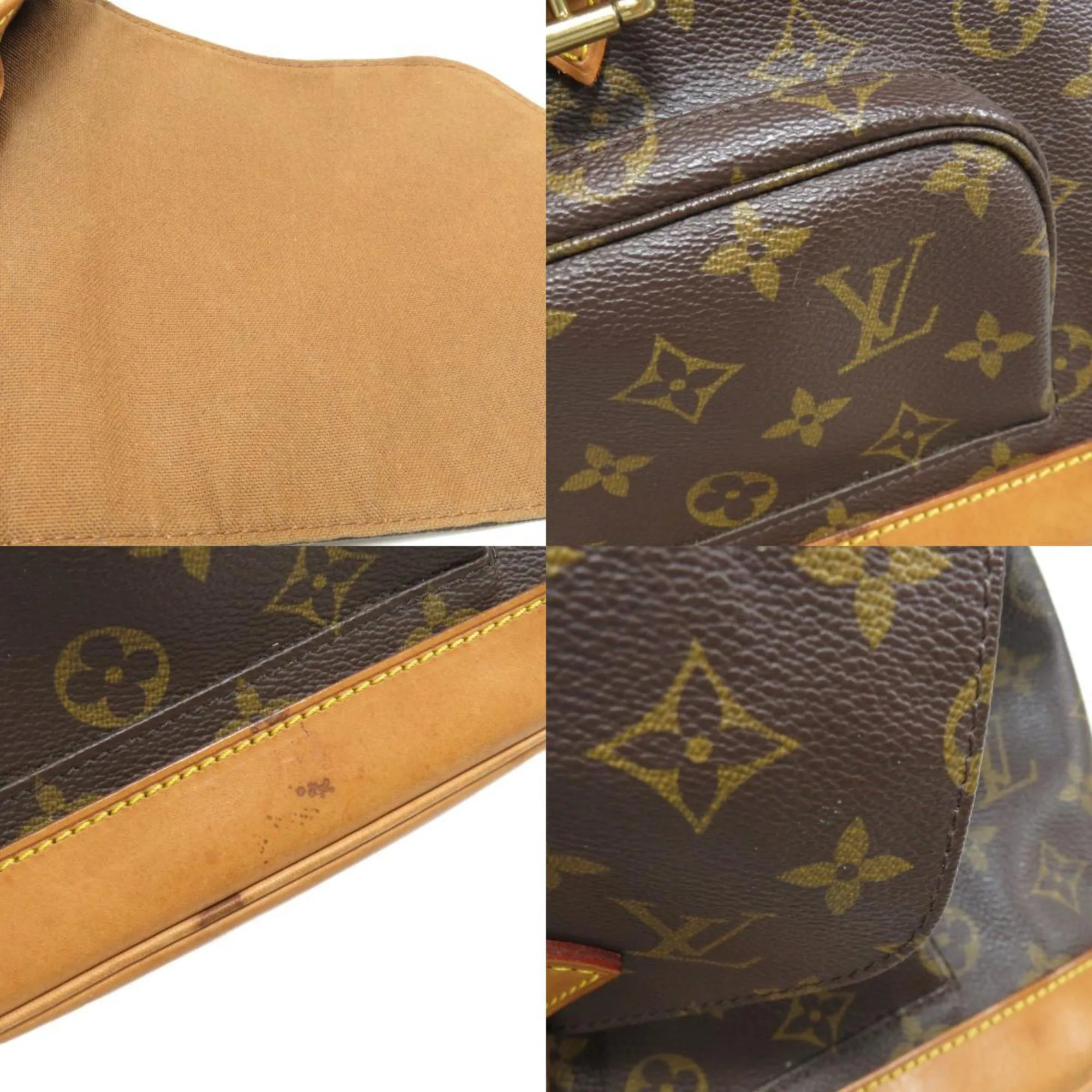 LOUIS VUITTON M51136 Monsuri Middle Monogram Backpack Daypack Canvas