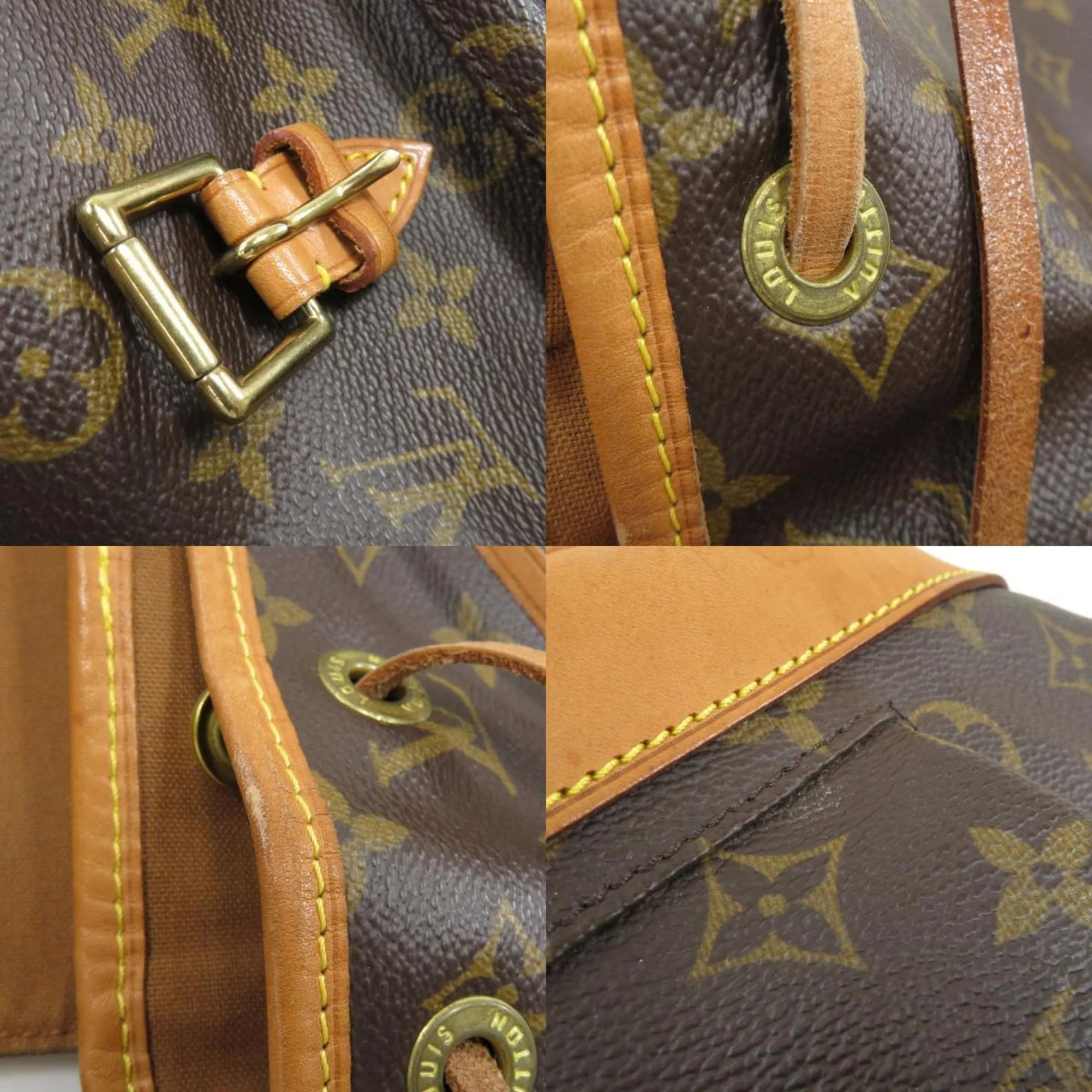 LOUIS VUITTON M51136 Monsuri Middle Monogram Backpack Daypack Canvas