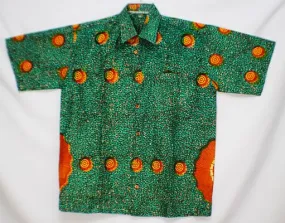 Men's African Wax Print Shirt - Nantwi Bin