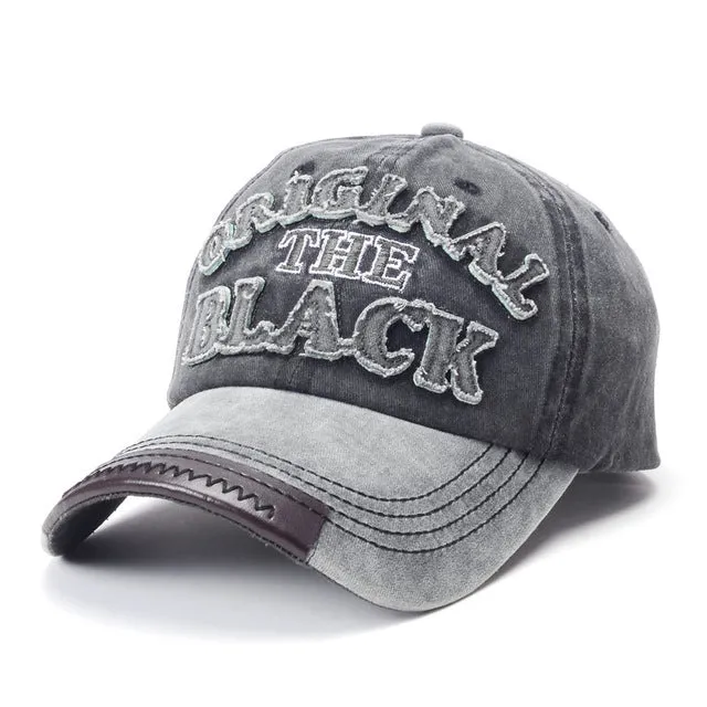 Original The Black Baseball Caps
