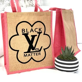 Pink Trim- Black LiVes Matter Tote