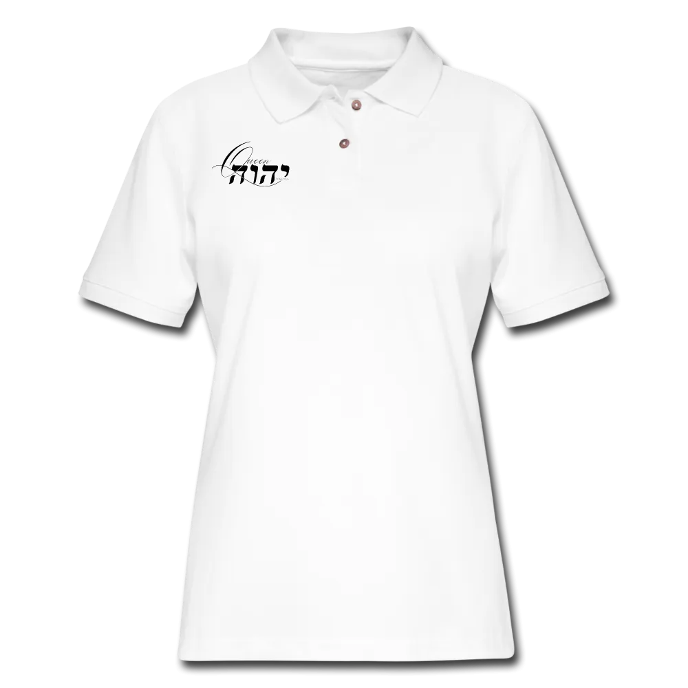 Queen YAHWEH Women's Pique Polo Shirt