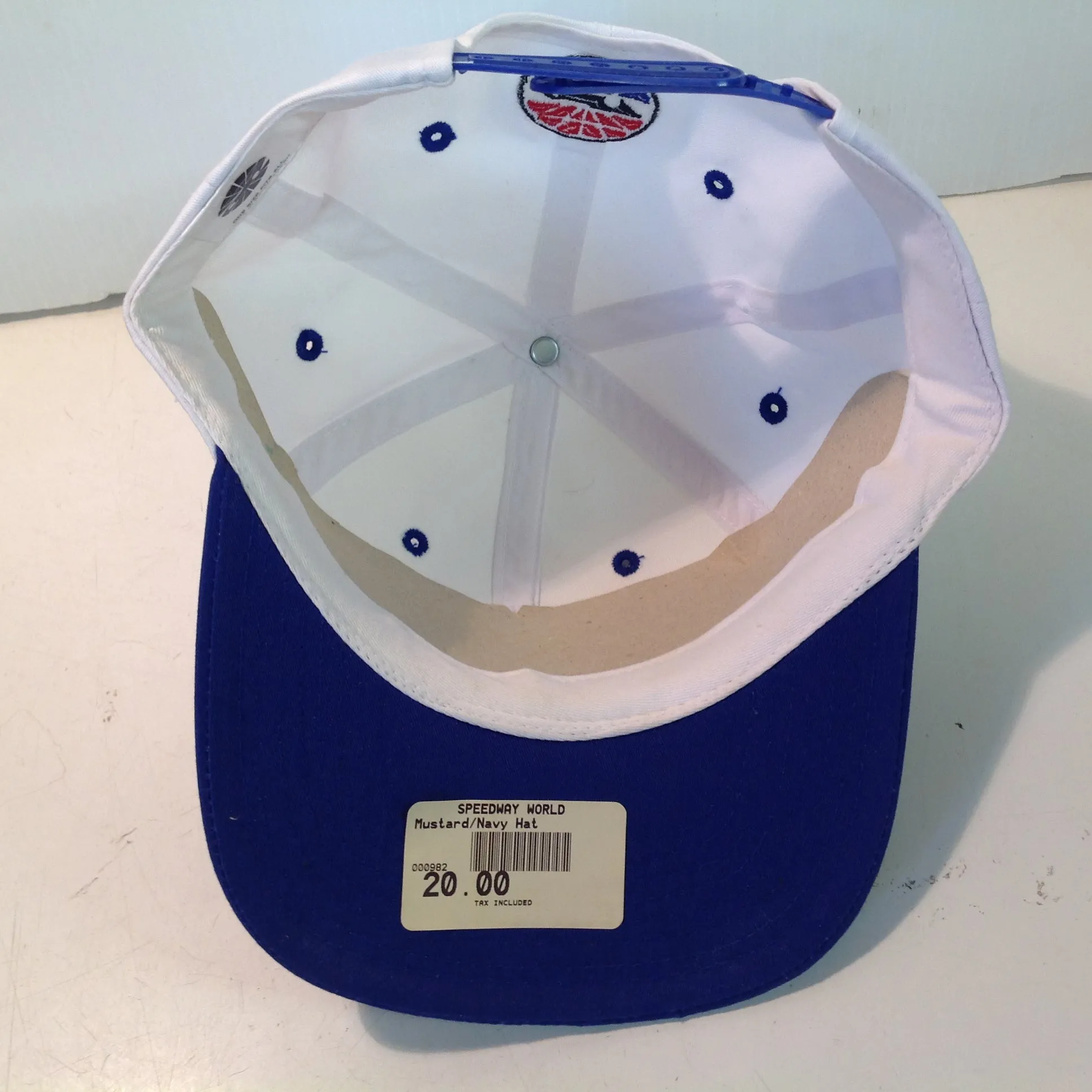Vintage Speedway World Souvenir Las Vegas Motor Speedway White Baseball Cap