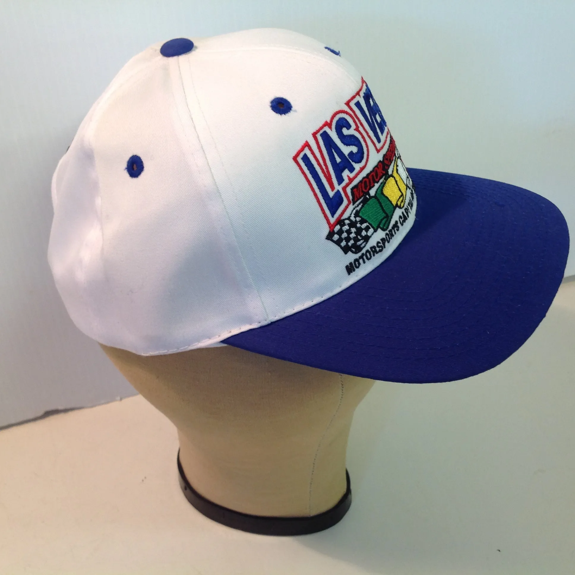 Vintage Speedway World Souvenir Las Vegas Motor Speedway White Baseball Cap
